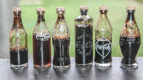 Botellas Coca Cola Antiguas Miniatura Colección Años 70