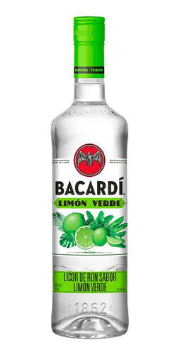 Licor De Ron Bacardi Limon Verde 750 Ml