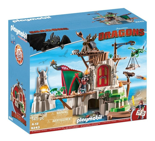 Playmobil 9243 Fortaleza De Berk Dragons Geobra