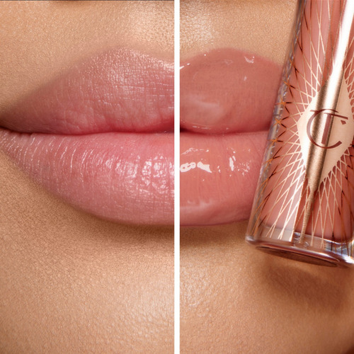 Charlotte Tilbury Mini Glossy Pink Lip Gloss + Lip Liner Set Color Nude Pink