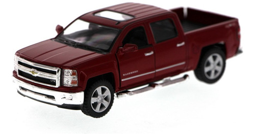 Kinsmart Chevy Silverado 2014, Camin Camioneta, Rojo 5381d -