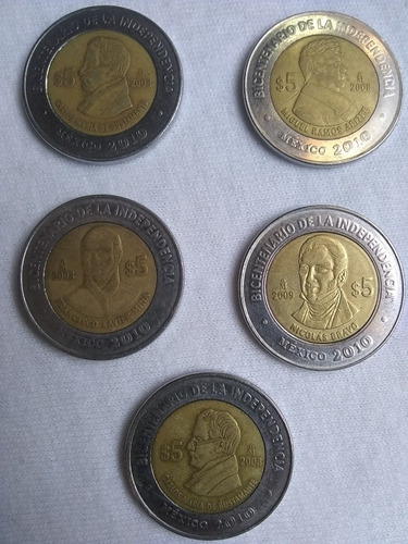 Monedas Del Bicentenario De Independencia México