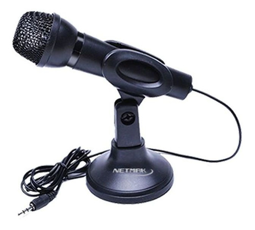 Netmak Microfono Pc Con Base Nm-mc2