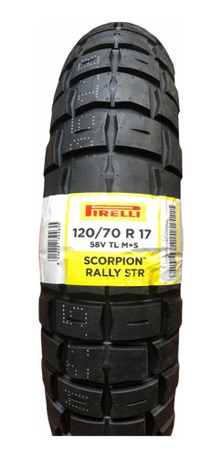 Imagen 1 de 3 de Llanta 120 70 R17 Pirelli Scorpion Rally Str