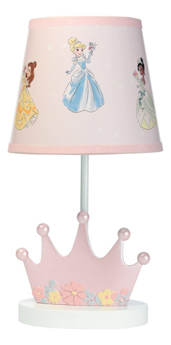 Lmpara De Princesas De Disney, Resina Con Pantalla Y Bombill