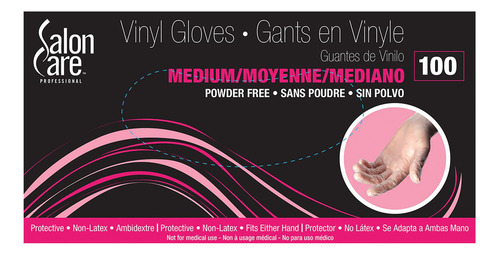 Guantes Transparentes Sin Talco M Accesorio Para Tintes