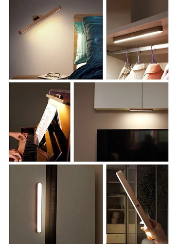 . Lámpara De Pared Moderna Con Espejo De Madera Lámpara L