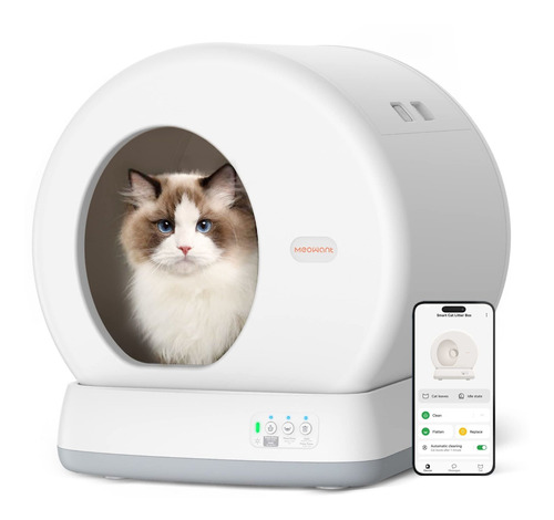 Meowant Caja De Arena Para Gatos Autolimpiante, Proteccin De