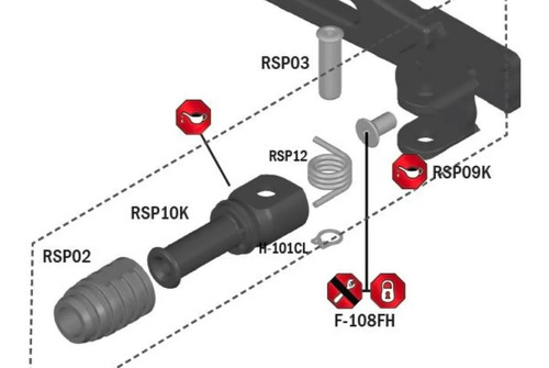 Repuesto De Punta De Posapie Vortex Racing Rsp10k