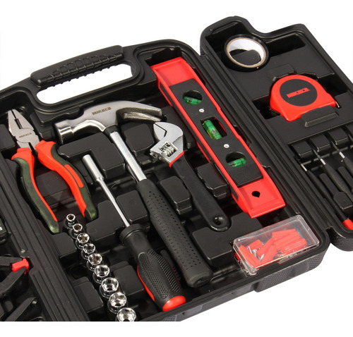 Herramientas Profesional 134 Pz Pack Estuche Portatil Color Rojo