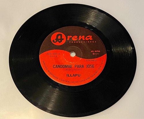 Vinilo Single Illapu / Candombe Para Jose