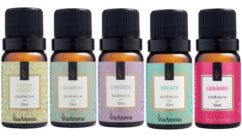 Essências Aromatizantes Geranio Breeze Bambu Lavanda Capim L