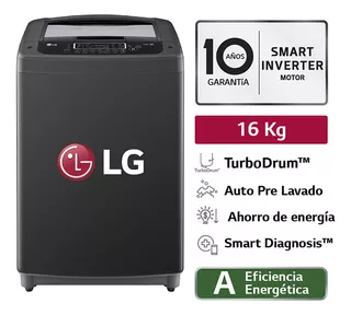 Lavadora LG 16kg Wt16bpb Negro