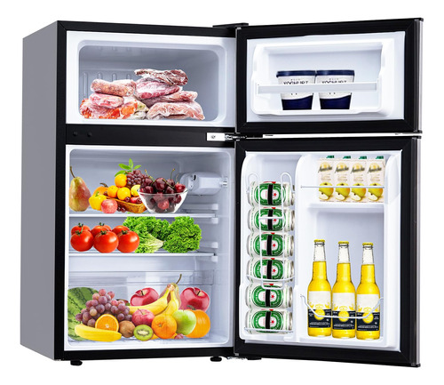 Litake Mini Refrigerador De 3.2 Pies Cubicos Con Congelador,