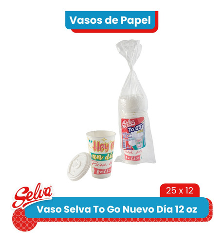 Vaso Selva To Go Hoy Es Un Nuevo Día 12 Oz