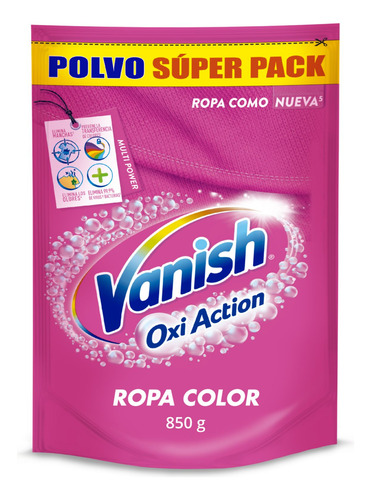 Vanish Polvo Rosa Quitamanchas Proteccion Color 850gr