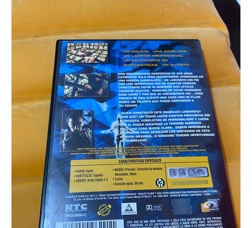 El Cubo Dvd (Usado)