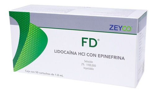 Anestésico Inyectable Lidocaína 2% Fd Zeyco Vidrio