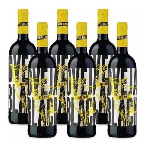 Vino Oveja Black Red Wine 750 Ml X6