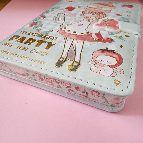 Diario Kawaii A6 Lolita Turquesa Regalo Niñas Cute Turquesa Lolita