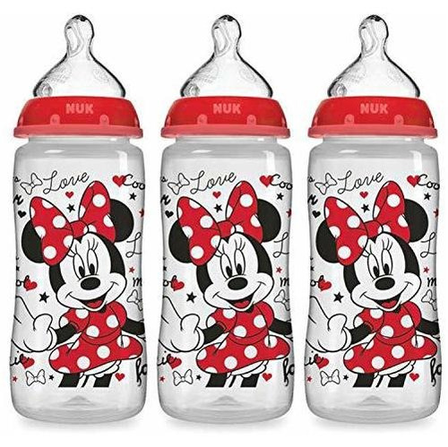 Nuk Disney Biberón, Minnie Mouse, 3 Unidades (paquete De 1)