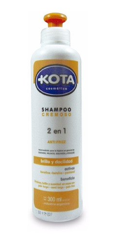 Shampoo 2 En 1 Anti Frizz Perros / +kota / 300 Ml