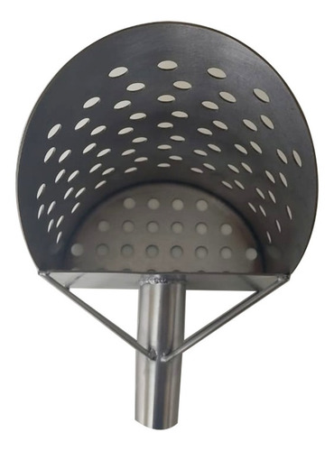 Imagem 3 de 3 de Sand Scoop Sem Punho Inox Detector De Metal Solda Quadrupla