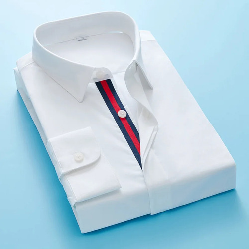Camisa Blanca Casual Bordada De Estilo Coreano De Mesa Elást