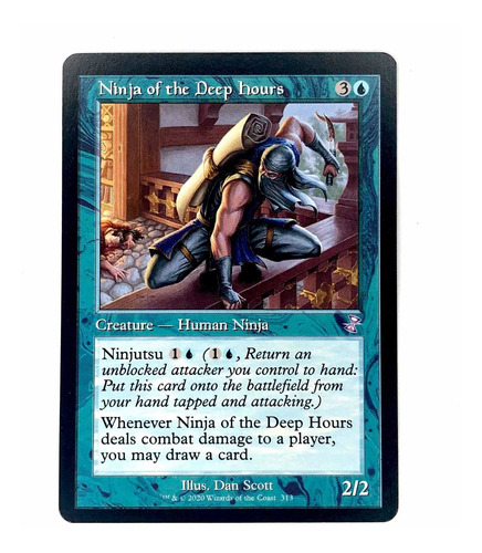 Ninja Of The Deep Hours - Carta Original Magic The Gathering