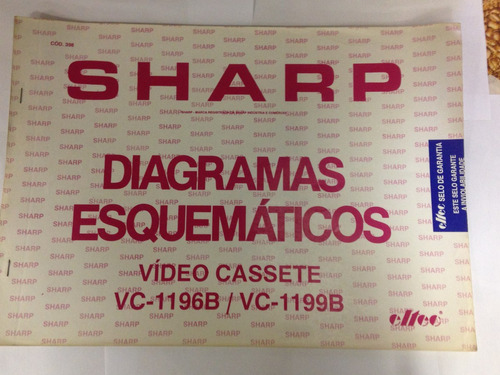 Imagem 1 de 2 de Diagrama Vídeo Cassete Sharp - Cod.398