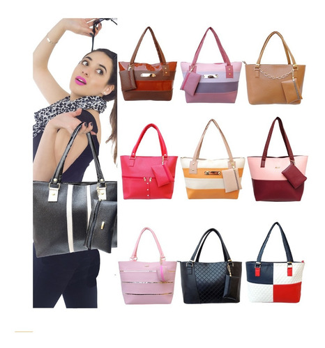 Bolsas Para Dama Mayoreo Económicas Lote 10 Bolsos De Moda
