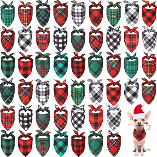 Imagen 1 de 7 de 2 Lindas Pañoletas Perros Y Gatos De Navidad Mascotas
