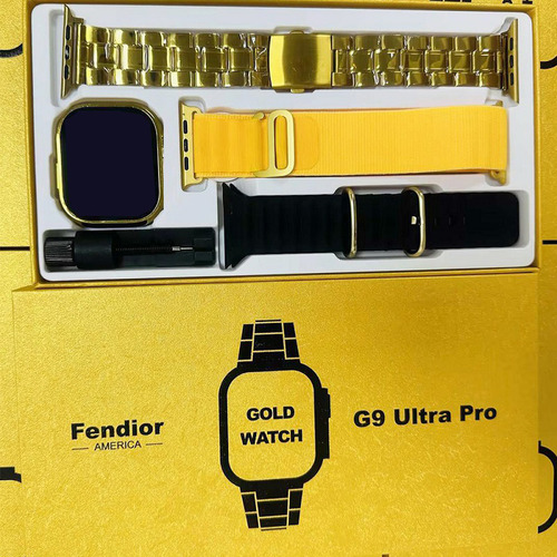 Reloj Inteligente G9 Ultra Pro Gold, Reloj Inteligente Nfc,
