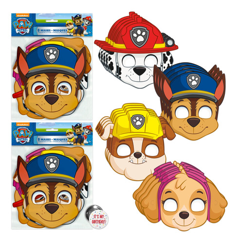 Unique Máscaras De Patrulla Canina Para Niños, Recuerdos .