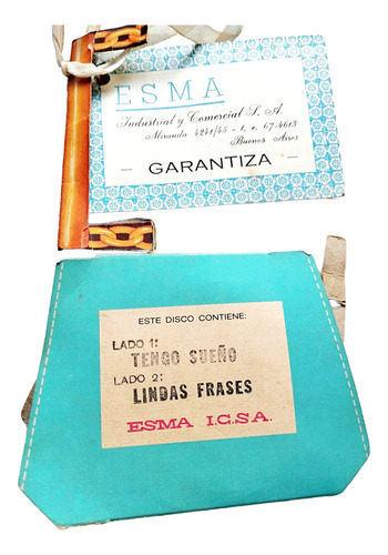 Muñeca Antigua Melih. Caja Original Con 2 Discos (años60) (Usado)