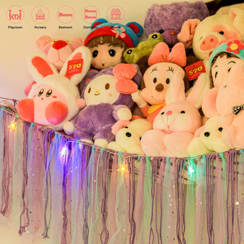 Red De Animales De Peluche O Hamaca Con Luz Led, Hamaca De J