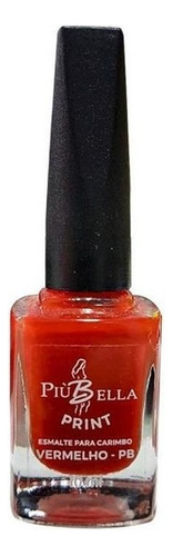 Esmalte Carimbo Vermelho Più Bella 10ml Decoração Unhas