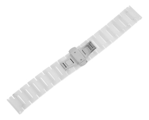 Correa De Reloj De Cerámica Blanca De 22 Mm