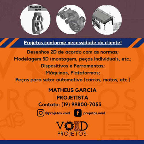 Imagem 1 de 1 de Projetista Engenheiro Mecânico Projetos