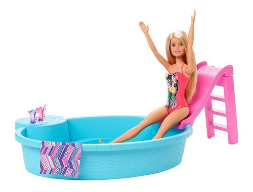Barbie Con Piscina Alberca Mattel
