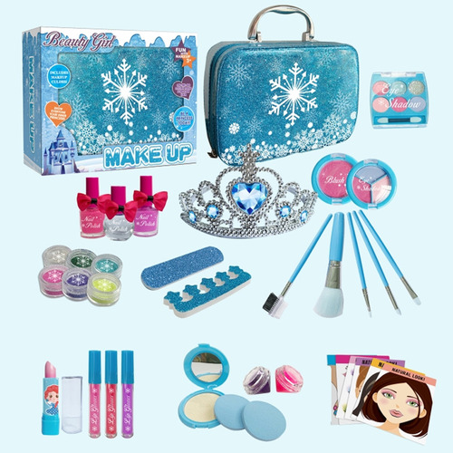 Set De Cosméticos Lavables Princess Toys Real De 24 Piezas