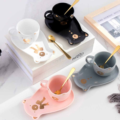 Imagen 3 de 3 de Set Osito - Taza + Plato + Cuchara