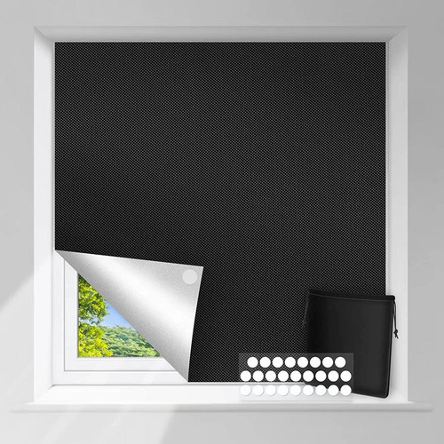 Cortina Opaca Portátil Tratamiento De Ventana Cortina 100cm