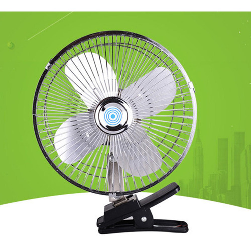 . Ventilador De Clip For Automóvil Con 10 Pulgadas 24v