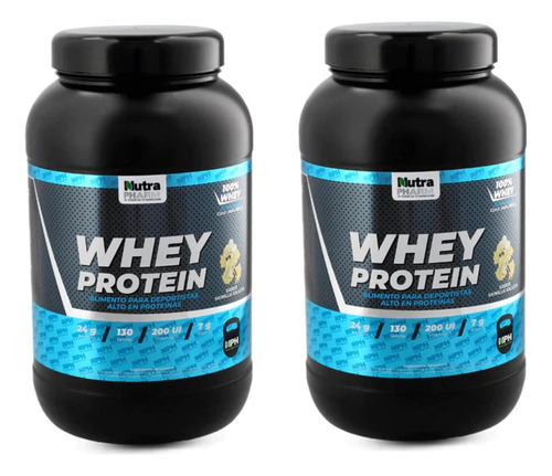 2x Proteinas  Whey Protein Nutrapharm- Desarrollo Muscular