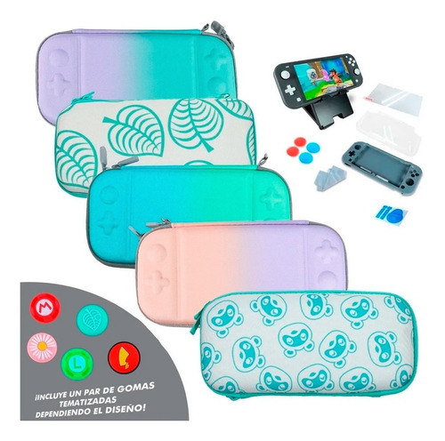Kit Estuche Para Nintendo Switch Lite Protector Rigido