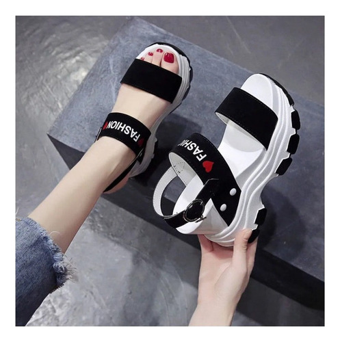 Sandalias Casuales De Cuña Con Plataforma De Moda Para Mujer