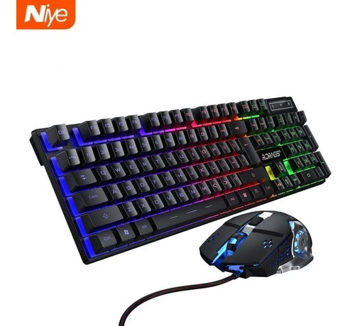 Kit Teclado Y Mouse Iluminado (gamer)