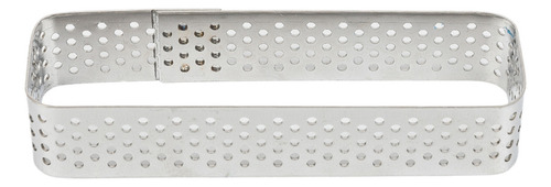 Cintura Perforada Rectangular Pasteleria 10cm Dona Clara Color Plateado