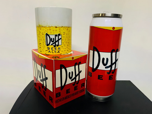 Paquete Taza+ Termo Duff The Simpsons Color Rojo